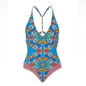 NWT Paolita Women's Indus Colorful One Piece Swimsuit Size M/32D/34C/36B